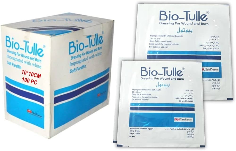 BIO TULLE 1010CM - بيو تول شاش فازلين طبي ومطهر | 1010 سم | شاش | علاج الحروق وسرعة التئام الجروح