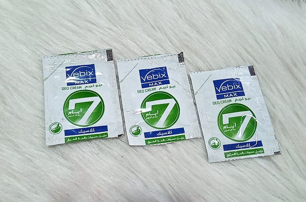 VEBIX فيبكس مزيل لرائحة العرق اكياس 4 مللى