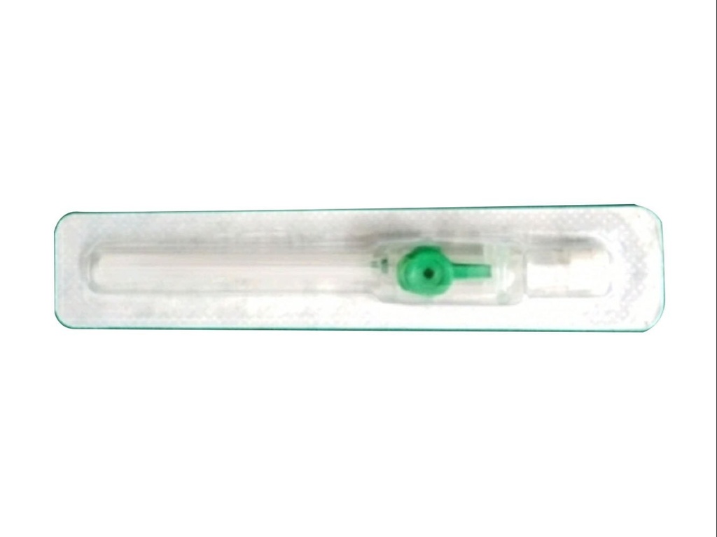 [38172] INDIAN IV CANNULA 18G - كانيولا هندى خضراء | مقاس 18 | كانيولا | لتركيب المحاليل ونقل الدم بسرعة