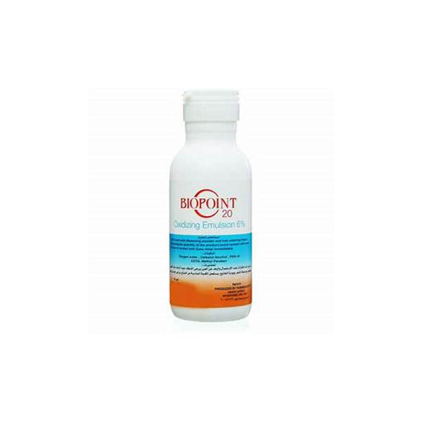 BIOPOINT 20 VOL OXY EMULSION - بيوبوينت 20 %مستحلب اكسجين لتلوين الشعر | 75 جم | مستحلب | تفعيل صبغات الشعر وبودرة التشقير وتثبيت اللون بلطف وحماية خصلات الشعر