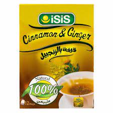 ISIS CINNAMON WITH GINGER - قرفة بالجنزبيل ايزيس 20 فلتر لتنشيط الجسم ودعم الهضم