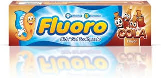 FLUORO KIDS GEL COLA 50G