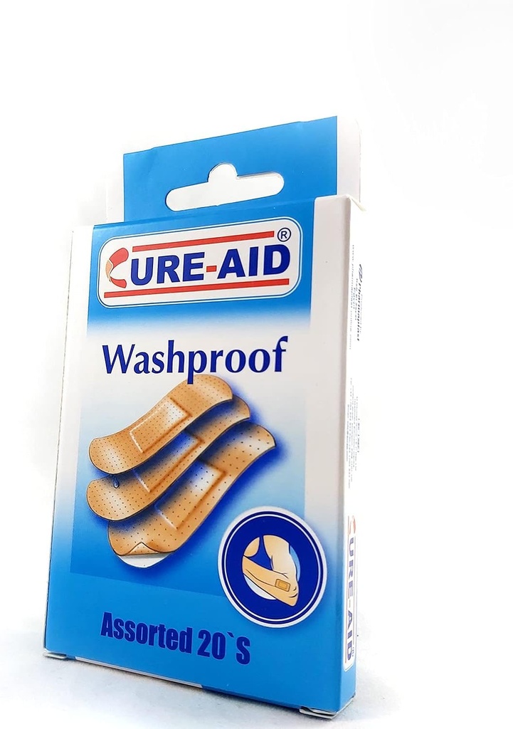 CURE-AID WASH PROOF - كيور ايد وش بروف بلاستر طبي لاصق | مقاوم للماء لحماية الجروح