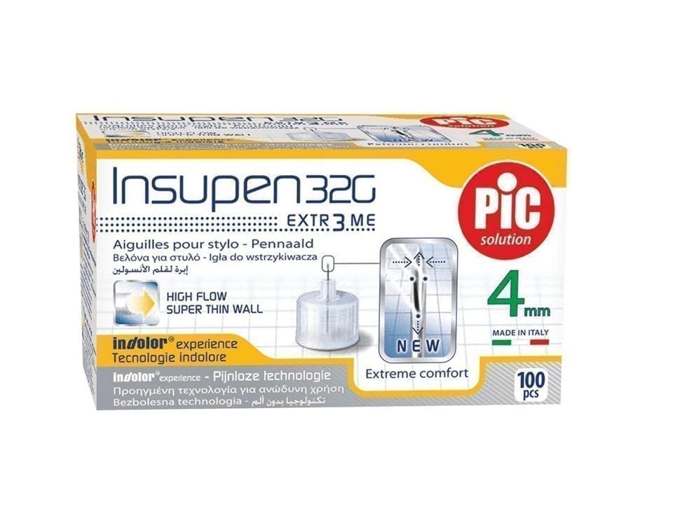 Pic insupen 4mm Extr 3Me 10 Pcs