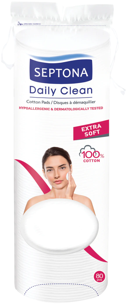 سيبتونا قطن مكياج بيضاوي 60+60 بلال