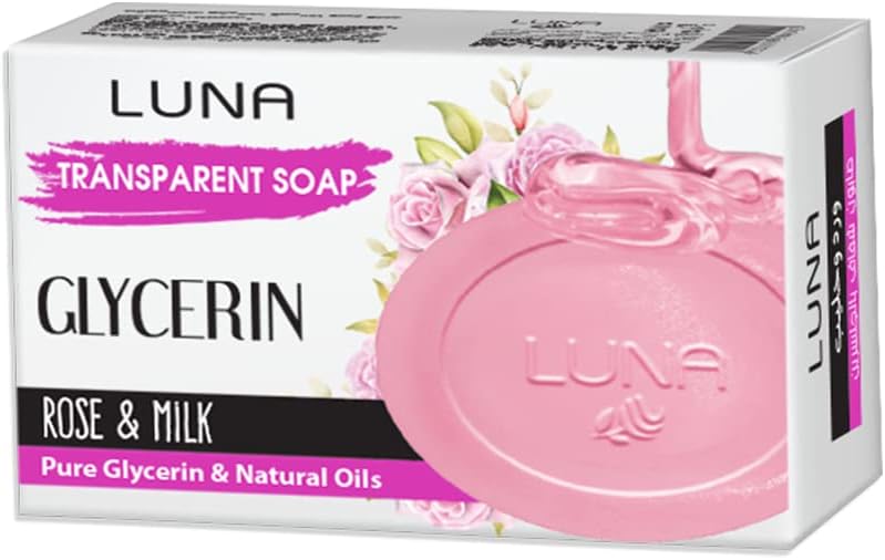LUNA ROSE&MILK GLYCERIN SOAP 100GM