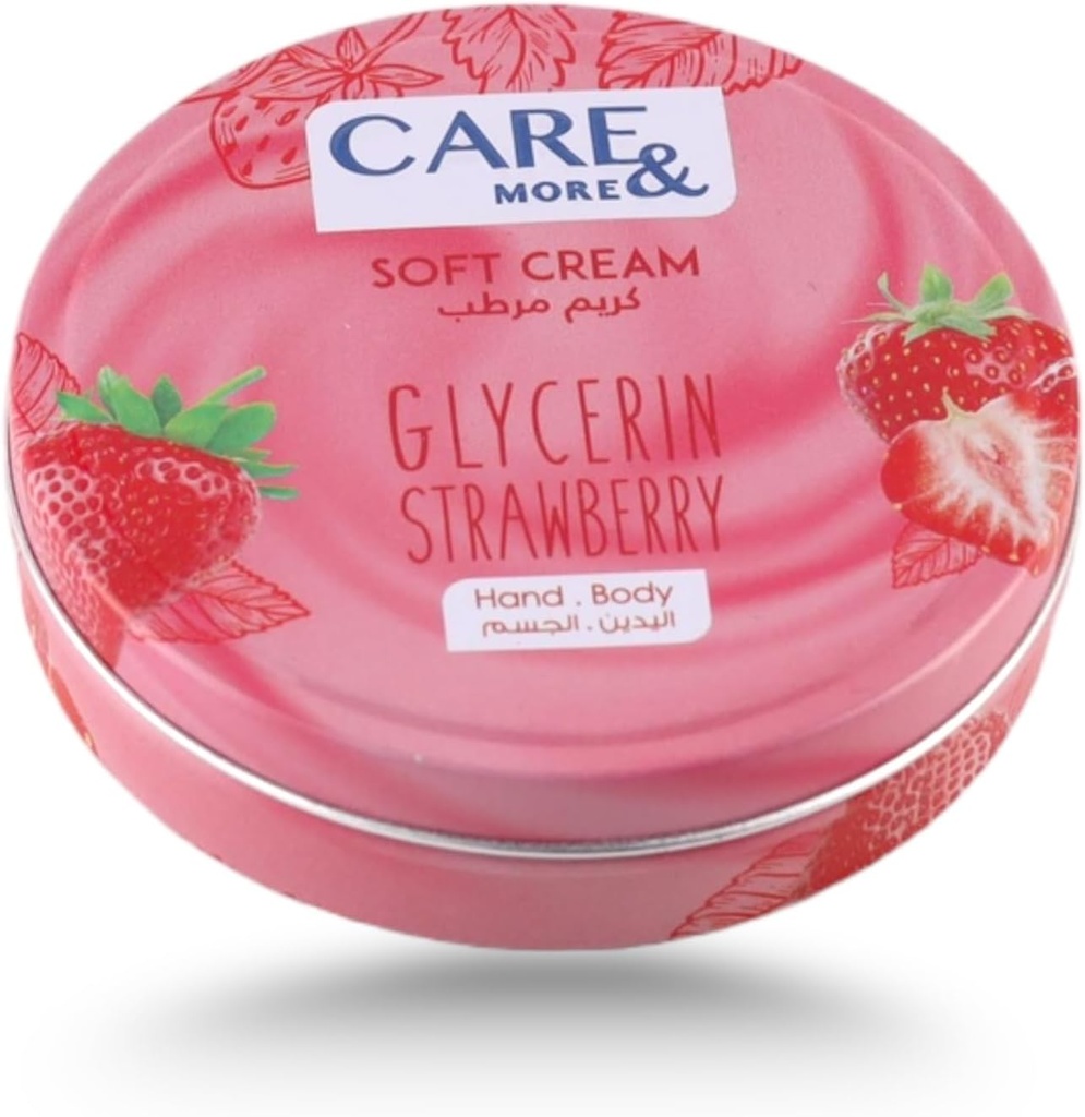 CARE&MORE GLYCERIN STRWBERRY SOFT CREAM 75ML