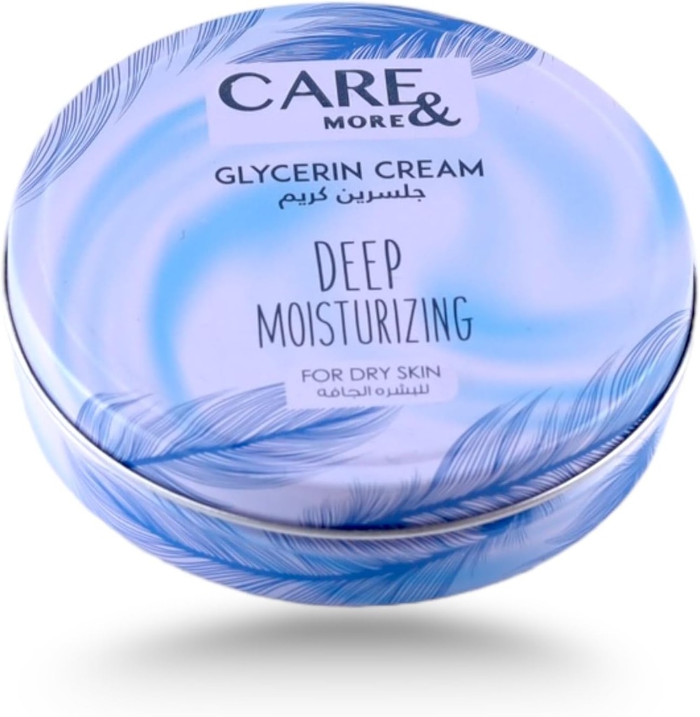 CARE AND MORE GLYCERIN SOFT CREAM 75ML - كير اند مور كريم الجلسرين ناعم 75 مل | 75 مل | كريم مرطب | لترطيب البشرة وحمايتها من الجفاف