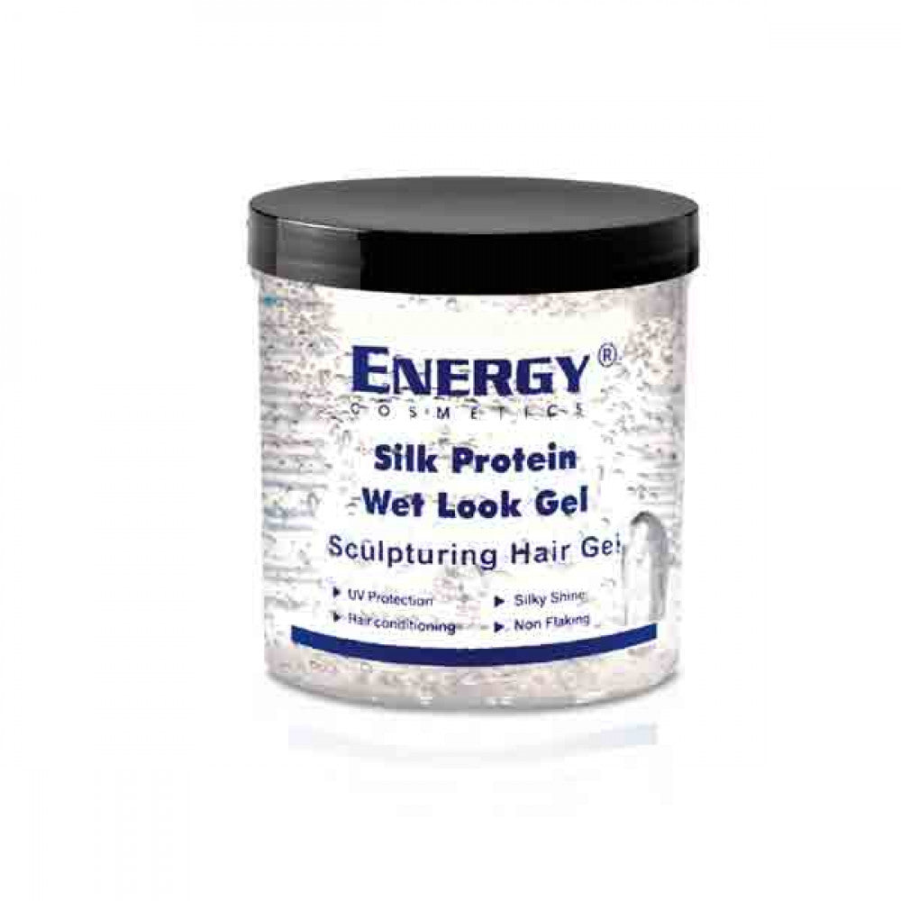 [69541] ENERGY HAIR GEL CLEAR 250 ML - انيرجي جل ابيض | 250 مل | جل | لتصفيف وتثبيت الشعر بمظهر رطب