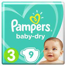 PAMPERS EGY 3*9PCS New