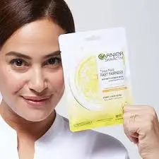 [72872] GARNIER tissue mask with vc+milky