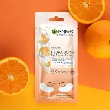 [72870] GARNIER eye tissue mask with orange +hyauronic