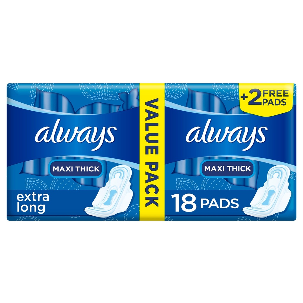 [62646] ALWAYS MAXI EXTRA LONG DOUBLE 18PCS New