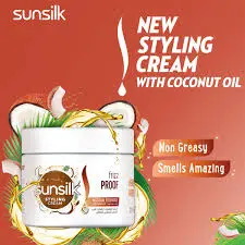 SUN SILK COCONUT OIL STYLING CREAM 210ML