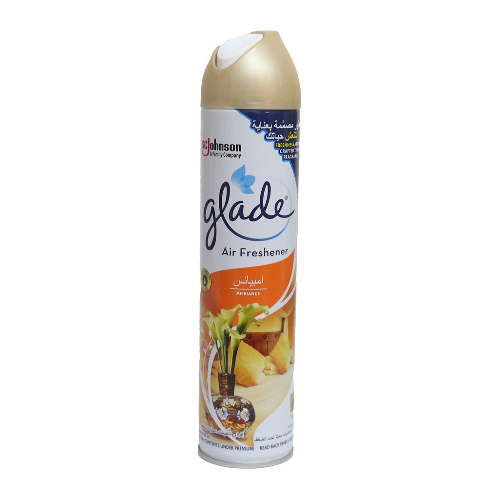 GLADE AIR FRESHENER AMBIANCE 300 ML - معطر جو جليد امبيانس | 300 مل | بخاخ | لتعطير الجو واضفاء لمسة دفء