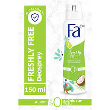 FA LIME & COCONUT SPRAY - سبراي فا بالليمون وجوز الهند | 150 ML | سبراي | ازالة رائحة العرق وانعاش وحماية الجسم