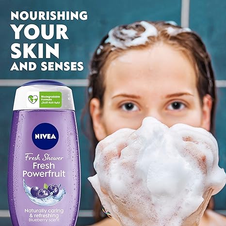 [63657] NIVEA FRESH POWERFRUIT SHOWER GEL 250ML
