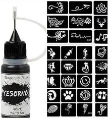 [35970] مكياج تاتو اسود حبر ثابت + رسومات