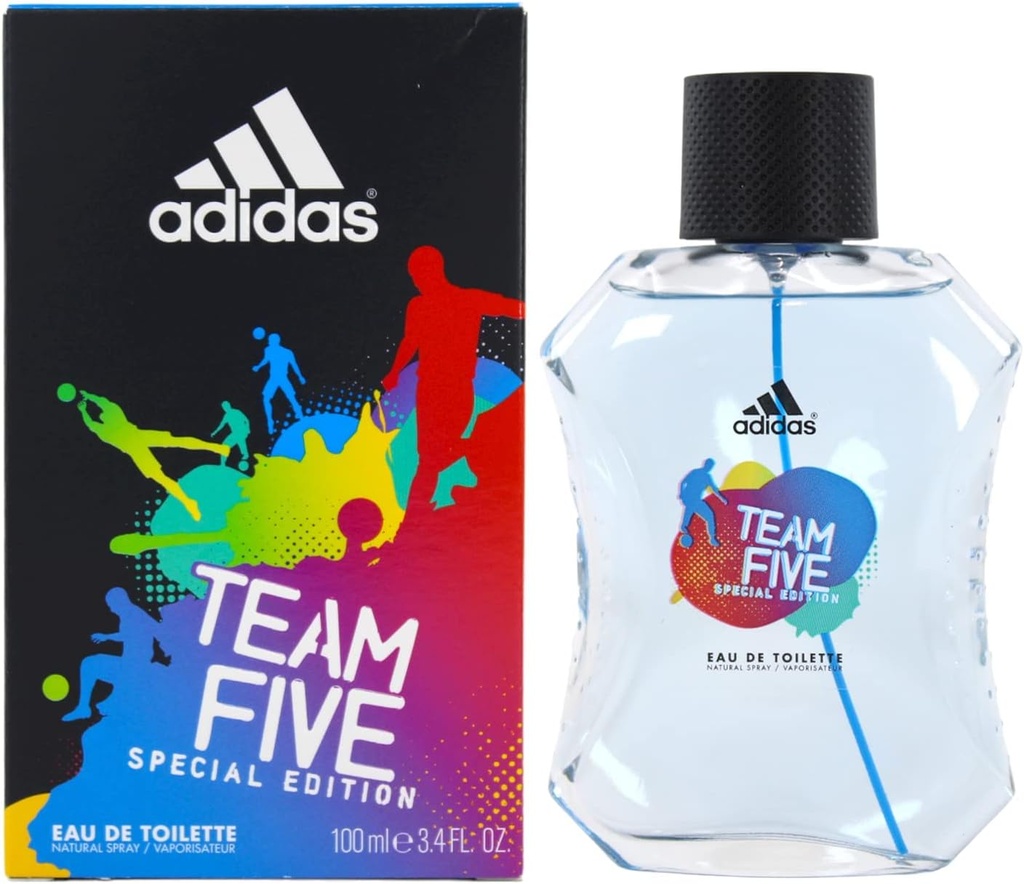 ADIDAS TEAM FIVE BODY SPLASH 75 ML - اديداس تيم فايف بودي سبلاش ومعطر للجسم | 75 مل | بخاخ معطر للجسم | انتعاش رياضي ممتد ومقاومة روائح الجسم
