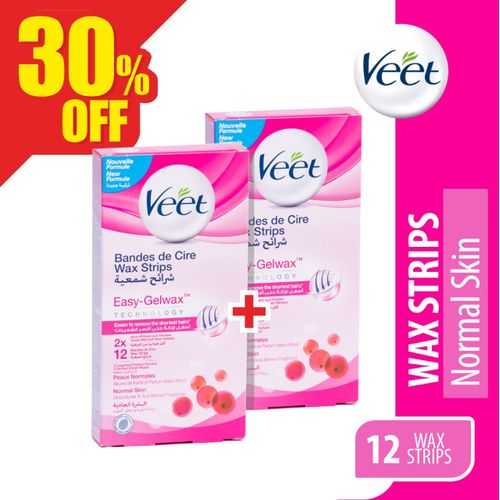 VEET 10 WAX STRIPS 12PCS 2قطعه خصم20%