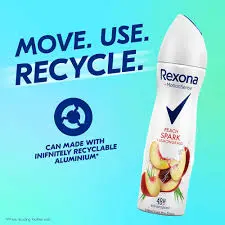 REXONA SPRAY+PEACH SPARK
