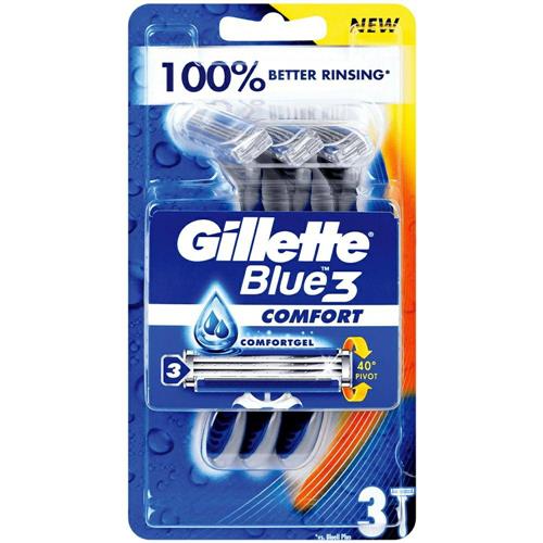 [72638] Gillette Blue3 Comfortfresh 3 مكنة