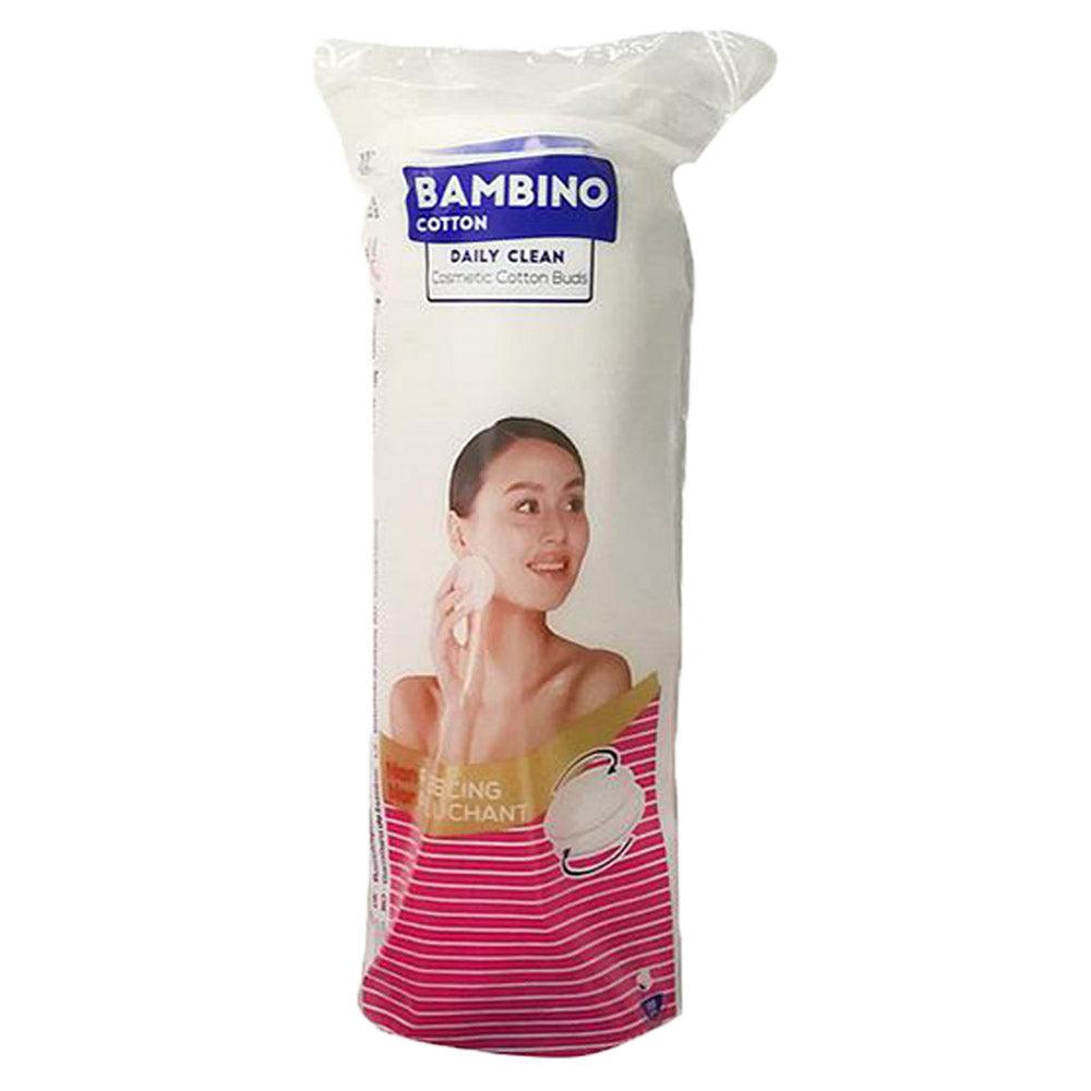 BAMBINO DAILY COTTON BUDS 70 PIECES - بامبينو ديلي اعواد قطنية | 70 زائد 50 عود مجانا | اعواد قطنية للعناية اليومية | عبوة عرض خاصة لتنظيف لطيف وعناية امنة بالبشرة الحساسة
