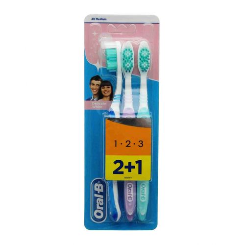 Oral B Pro Delicate White 2+1
