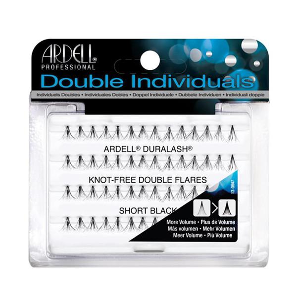 ARDELL DOUBLE INDIVIDUALS KNOT FREE SHORT BLACK LASHES 56 CT - ارديل دبل انديفيدوالز رموش فردية قصيرة سوداء 56 قطعة | 56 قطعة | مستحضر تجميل ومظهر احترافي | ملء الفراغات وتكثيف الرموش بمظهر طبيعي غني
