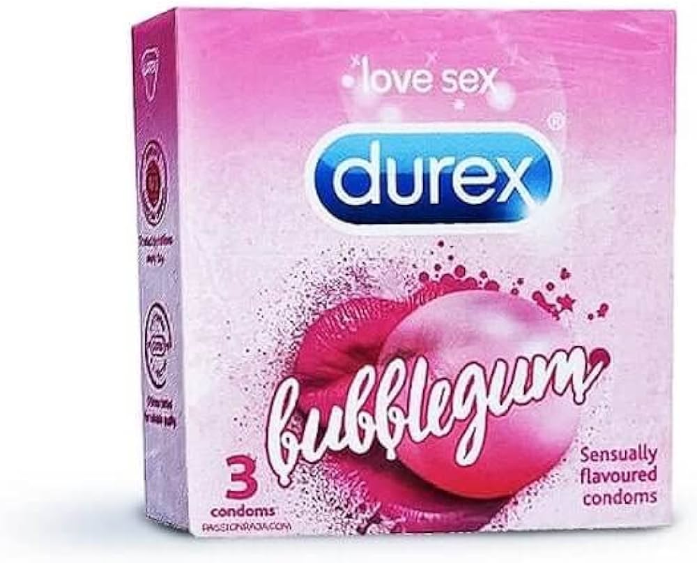 [77418] DUREX. EXTRA THIN bubblegum 3 CONDOMS