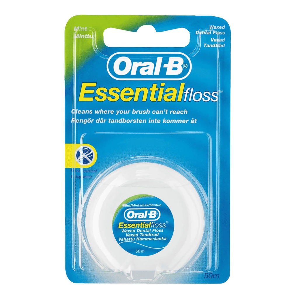 ORAL B DENTAL WAXED ESSENTIAL FLOSS