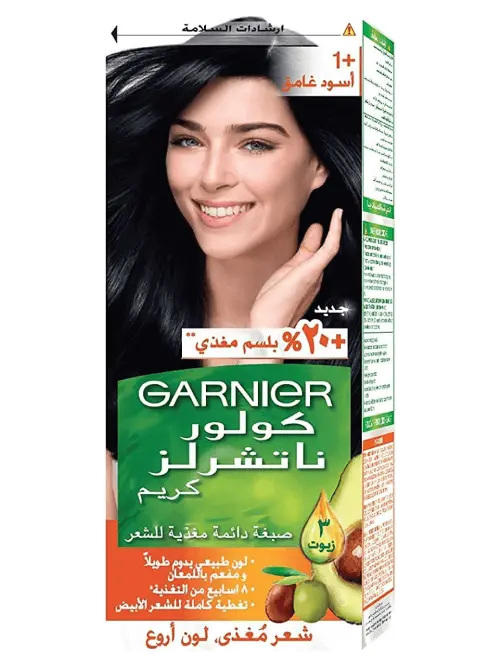 GARNIER 1+ DARK BLACK اسود غامق