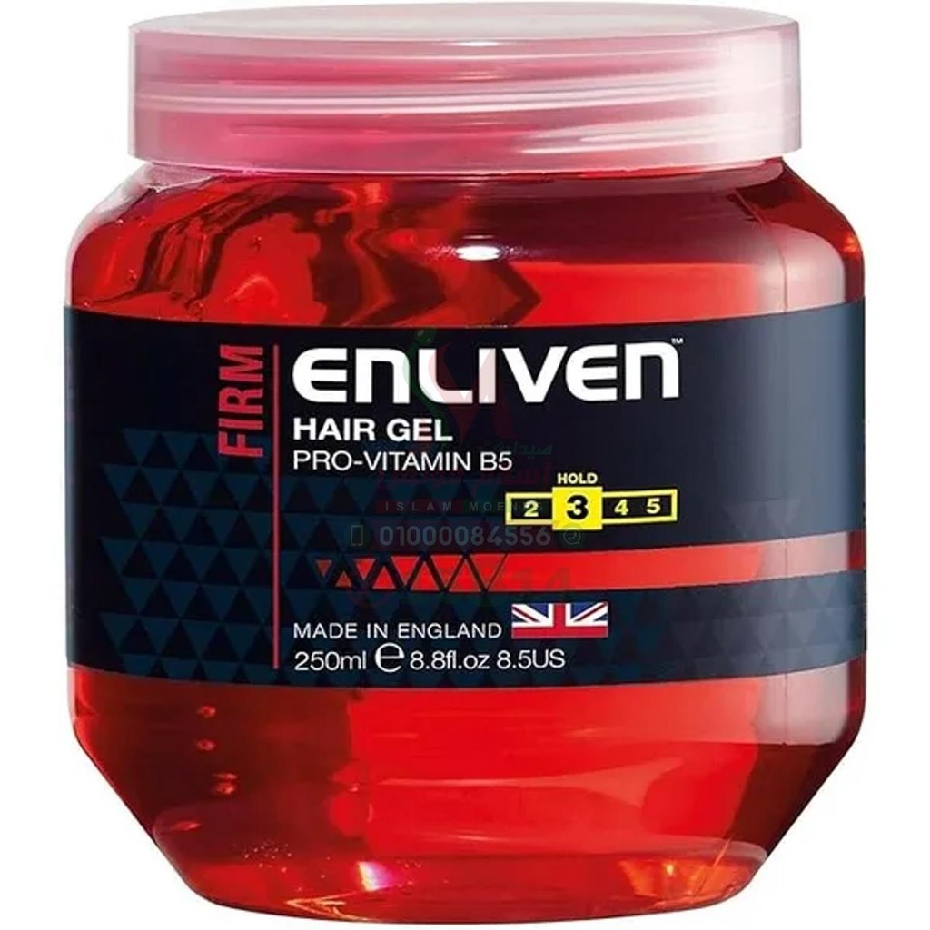 [50973] ENLIVEN Hair Gel Red 250g - انلايفن جل احمر | 250 جم | جل | لتثبيت الشعر بقوة فائقة ومظهر قوي
