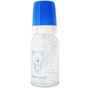 CANPOL BABIES GLASS BOTTLE 42/402 - ببرونة زجاج كانبول بيبيز | 120 مل | ببرونة زجاج | منع المغص والغازات للرضع