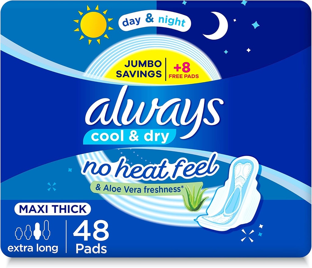 ALWAYS MAXI THICK EXTRA LONG 48 PADS