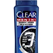 clear shampooshower gel&face wash بالفحم550ml