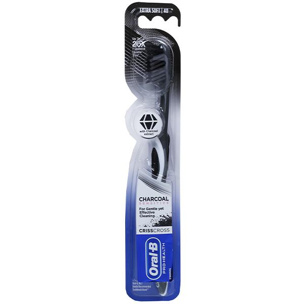 ORAL B CHARCOAL SENSITIVE EXTRA SOFT TOOTH BRUSH