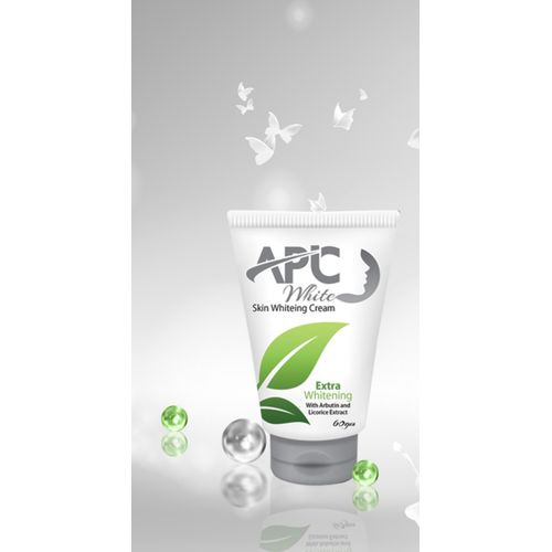 APIC WHITE SKIN WHITENING CREAM 60 GM - ابيك وايت كريم لتفتيح البشرة 60 جم | 60 جم | كريم موضعي | تفتيح وتوحيد لون البشرة