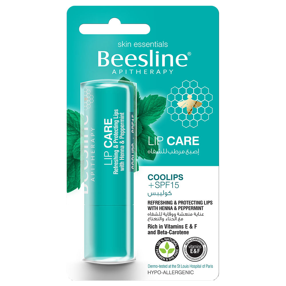 [74246] Beesline Lip Care COOLIPS SPF15 - بيزلين اصبع مرطب شفاه | SPF15 | مرطب | ترطيب وحماية الشفاه
