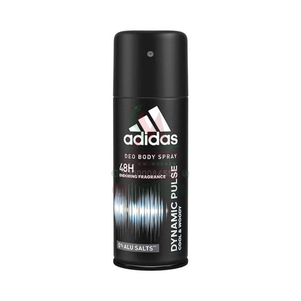 ADIDAS DYNAMIC PULSE DEODORANT BODY SPRAY 150 ML - اديداس ديناميك بلس بخاخ للجسم 150 مل | 150 مل | بخاخ | حماية فائقة من رائحة العرق ومنح انتعاش حيوي يدوم طويلا