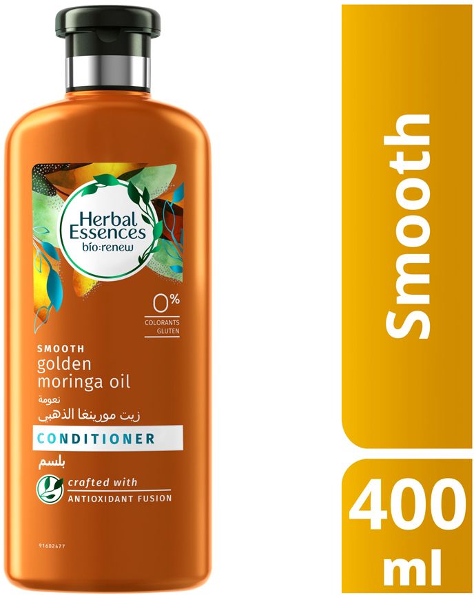 [70804] Herbal 0%Silicon Cond Golden Moringe Oil 400Ml