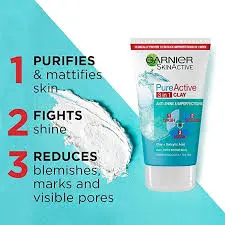 [58227] GARNIER غسول + مقشر+ قناع 150 ملى