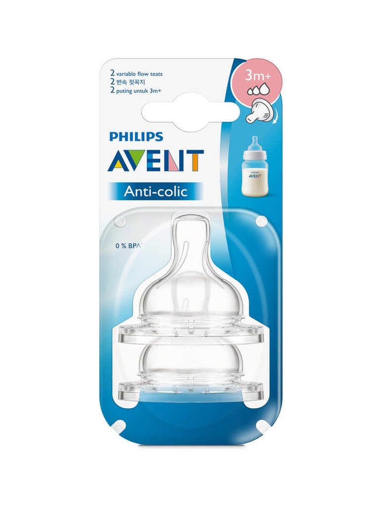 AVENT 3M+حلمة تدفق سريع