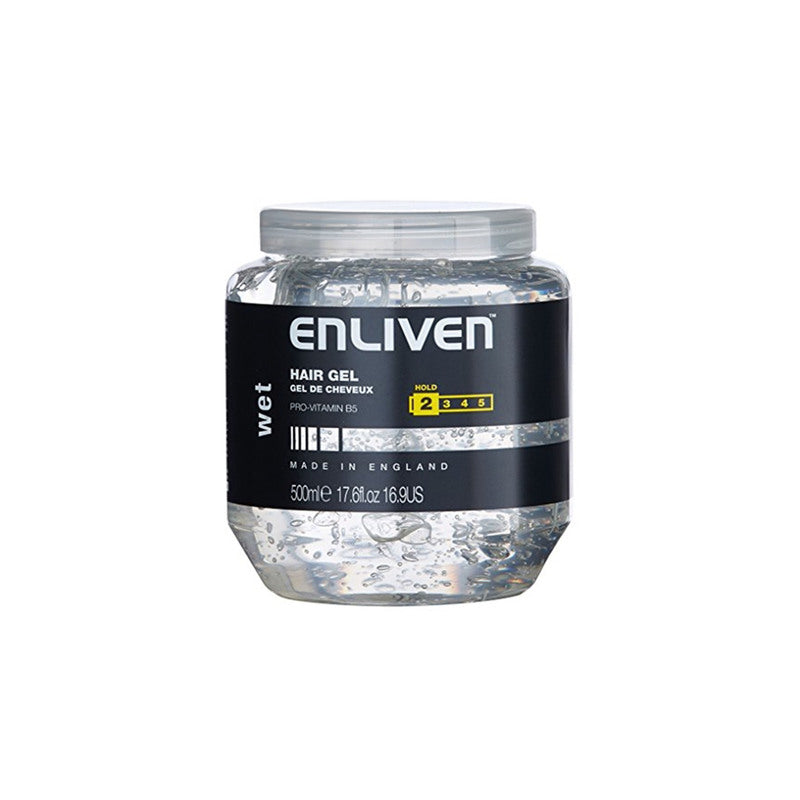 [50977] ENLIVEN Wet Hold Hair Gel 500g - انلايفن جل ابيض | 500 جم | جل | لتثبيت الشعر بمظهر رطب ومبلل