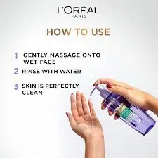 LOREAL HYALURON OIL CONTROL CLEANSING GEL 200ML
