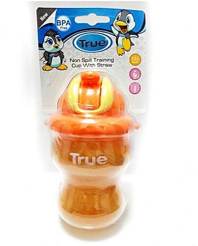True Non Spill Cup With Straw 210Ml
