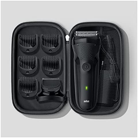 BRAUN 3IN1 SHAVER WITH TRAVEL CASE MBS3 - ماكينة حلاقة براون 3 في 1 الاصدار المحدود مع حقيبة سفر | جهاز العناية المتكامل | ماكينة حلاقة كهربائية | حلاقة ذقن دقيقة وتشذيب احترافي وحماية البشرة