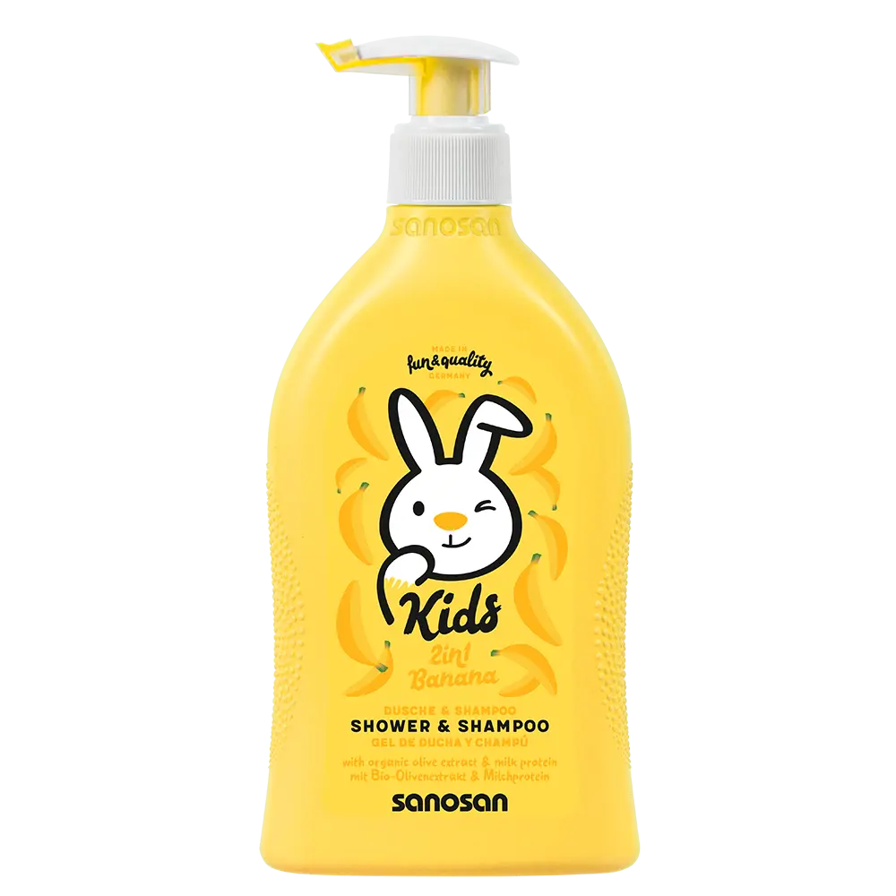 [26363] sanosan banana 2*1 shower&shampoo 400ml