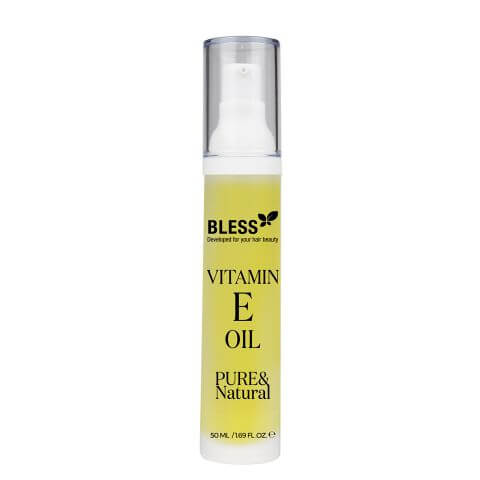 BLESS VITAMIN E OIL 50 ML - بليس زيت فيتامين هـ | 50 مل | زيت | ترطيب البشرة والجلد بعمق ومكافحة التجاعيد وعلامات الشيخوخة وحماية الشعر من التقصف
