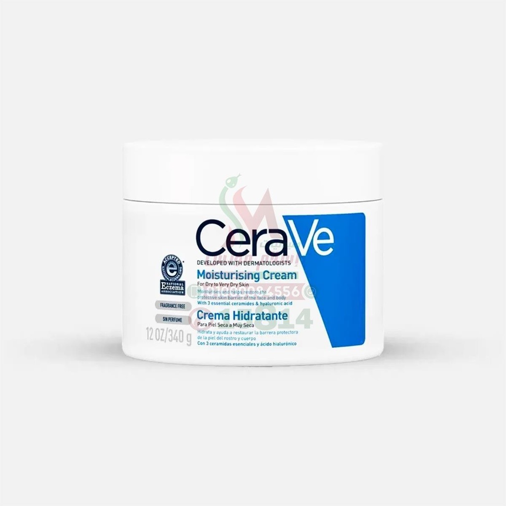 [60604] CERAVE MOISTURIZING CREAM DRY TO VERY DRY SKIN - سيرافي كريم مرطب للبشرة الجافة الى شديدة الجفاف | 340 مل | كريم | لترطيب واصلاح حاجز البشرة